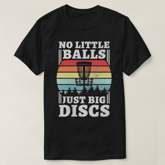 Camiseta No pequeñas bolas solo discos grandes, disco diver (Diseño del anverso)