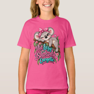 Camiseta No Perezoso Solo Koala Selectivamente Enérgico