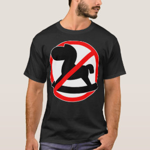 Camiseta no permitido caballos swing prohibidos