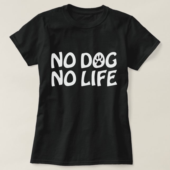 CAMISETA NO PERRO NO CAMPO DE VIDA (Diseño del anverso)