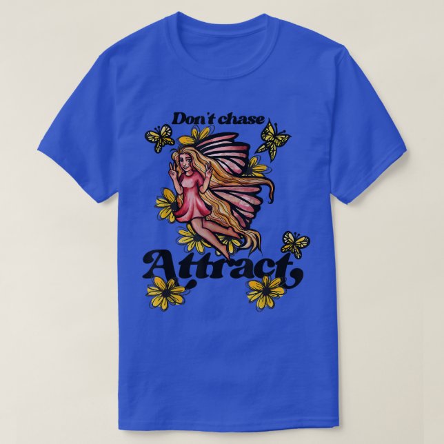 Camiseta No persigan atraer mariposa lechera (Diseño del anverso)