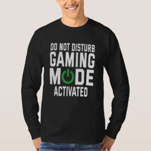 Camiseta No Perturbar el modo de juegos de video activado P