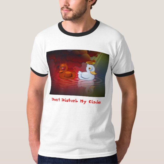 Camiseta No perturbe mis círculos (Anverso)