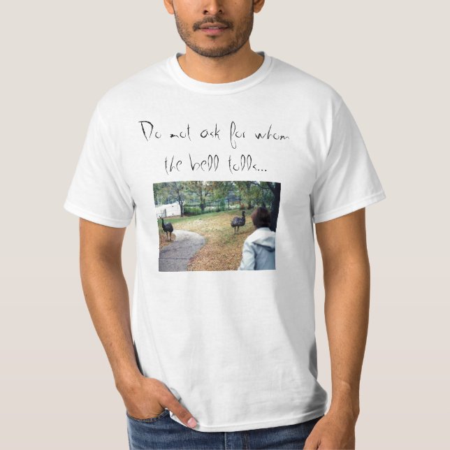 Camiseta No pida quién la campana toca (Anverso)