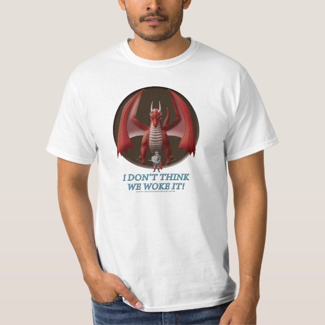 Camiseta ¡No pienso que lo despertamos! (Anverso)