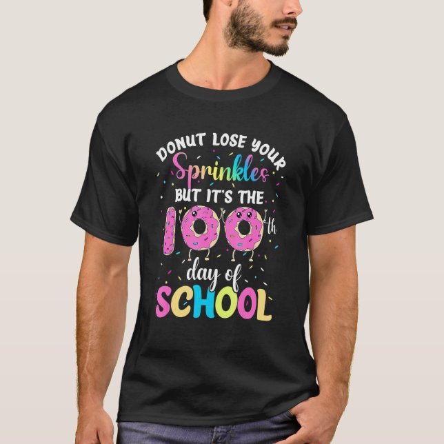 Camiseta No pierdas tus rociadas, pero es el 100° día (Anverso)
