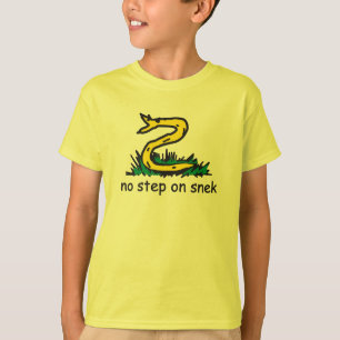 Camiseta No pisar en snek memes parodia de Gadsden SnekRigh