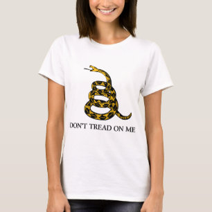 Camiseta no pise en mí - al libertario de la bandera de