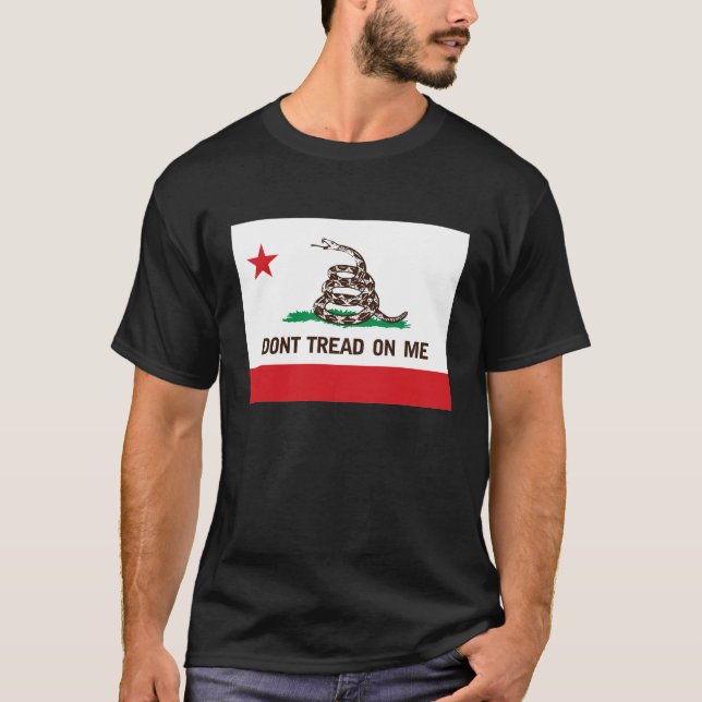 CAMISETA NO PISE EN MÍ -- BANDERA DEL ESTADO DE CALIFORNIA (Anverso)
