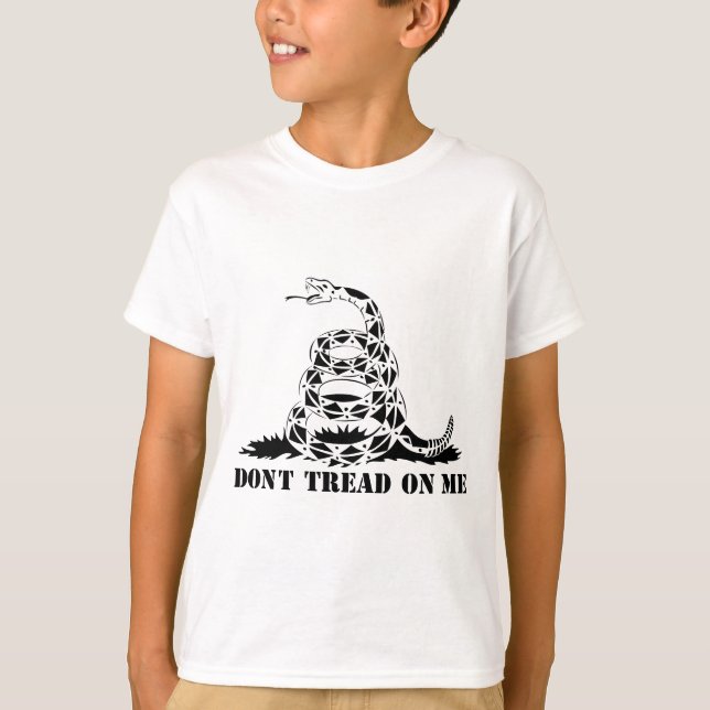 Camiseta No pise en mí el símbolo de la serpiente de la (Anverso)