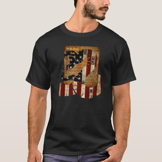 Camiseta No pise en mí y la constitución (Anverso)