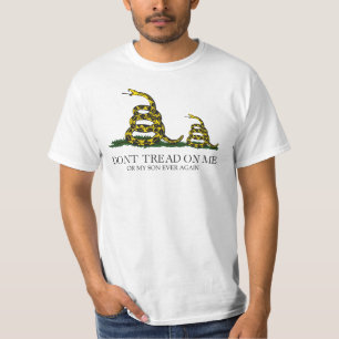 Camiseta No Pises a Mí ni a Mi Hijo Gadsden Bandera Meme