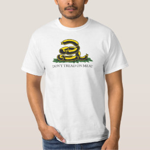 Camiseta No pisotees la carne divertida parodia de la bande