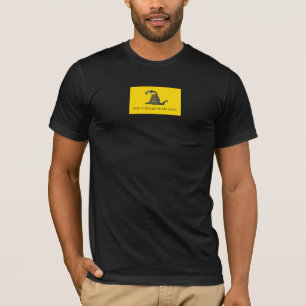Camiseta No pisotees mi bandera de Gadsden de datos parodia