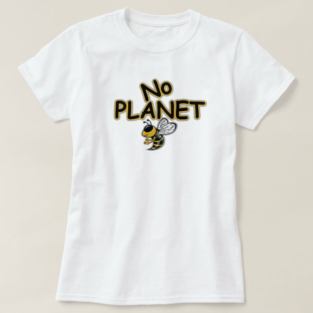 CAMISETA NO PLANETA ABEJA (Diseño del anverso)