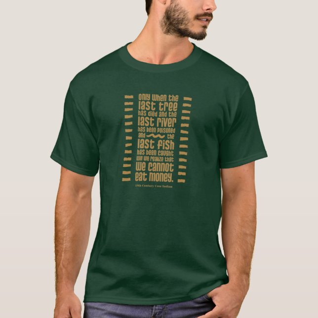 Camiseta No Podemos Comer Dinero (Anverso)