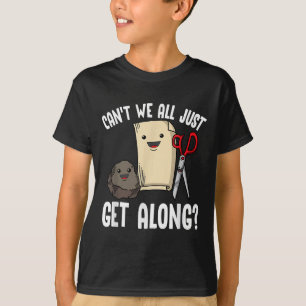 Camiseta ¿No podemos todos por las tijeras de papel de Rock