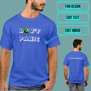Camiseta No pongas en pánico al Personalizable extranjero T