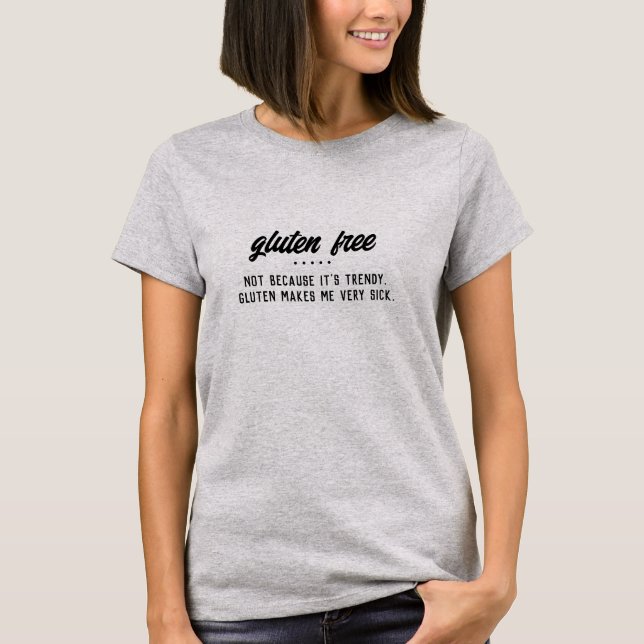Camiseta No porque esté de moda - Aviso a los alérgicos Glu (Anverso)