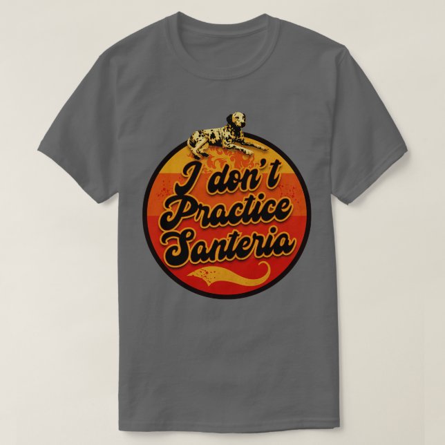 Camiseta No practico Santeria (Diseño del anverso)