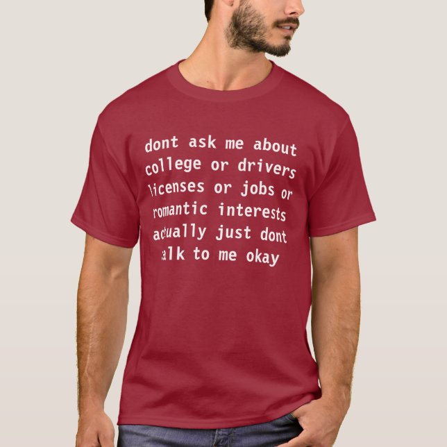 Camiseta no preguntar (Anverso)