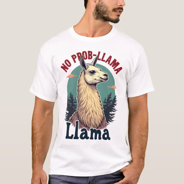 Camiseta No prob-llama (Anverso)