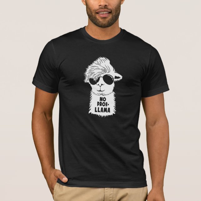 Camiseta No prob llama (Anverso)