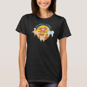 Camiseta No prob llama a las mujeres animal llama retro 1