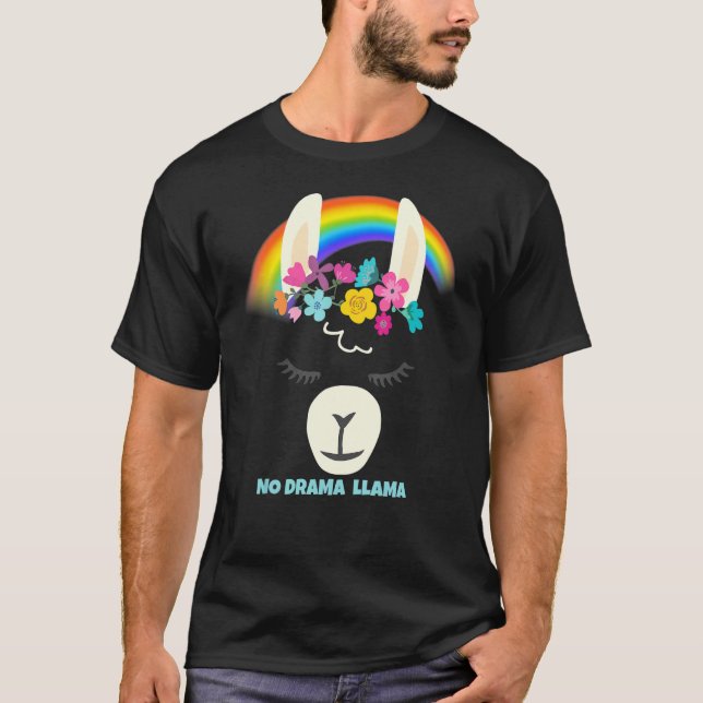 Camiseta No Prob Llama Alpaca Orgullo Arcoiris Lgbtq (Anverso)