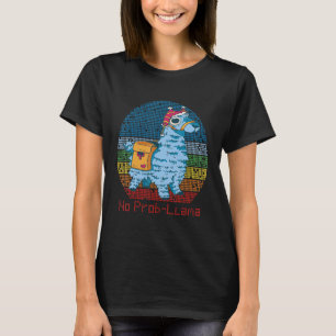 Camiseta No Prob Llama Alpaca Retro Vintage para animales