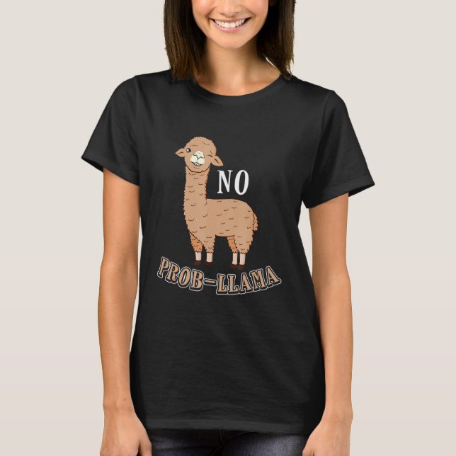 Camiseta No Prob Llama Alpaca Wink Wink (Anverso)