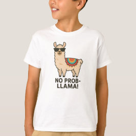 Camiseta No Prob-Llama Cool Beige Diseño de Llama