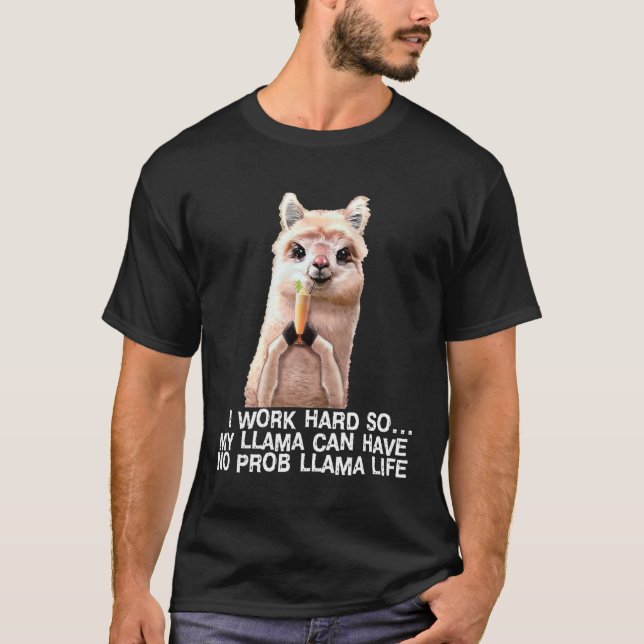 Camiseta No Prob LLAma Cute Alpaca Llama No Drama Como Se T (Anverso)