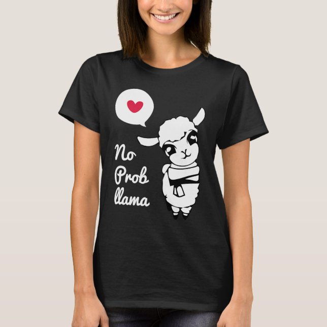 Camiseta No Prob Llama Cute Llama & Alpaca (Anverso)
