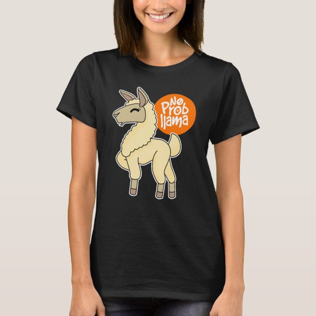 Camiseta No Prob Llama Divertido Llama Lover Alpaca (Anverso)