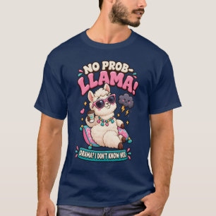 Camiseta No Prob-Llama Drama Divertido Sin Llama
