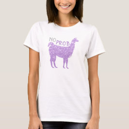 Camiseta No Prob Llama Enciende Las Parejas Púrpuras