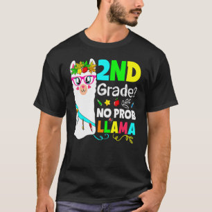 Camiseta No Prob Llama Escuadrón de 2º Grado de vuelta a la