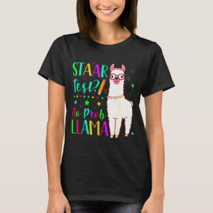 Camiseta No Prob Llama Funny Teacher Exam Test Day