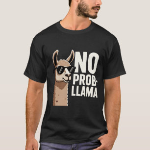 Camiseta No Prob-llama Gafas de sol Llama Divertidas Dibujo