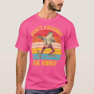 Camiseta No Prohíban La Rana Divertida De La Cinta