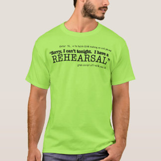 Camiseta No puede esta noche - el ensayo (la luz)