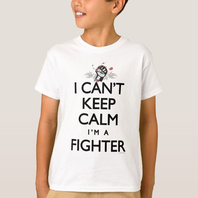 Camiseta No puede guardar el combatiente tranquilo del (Anverso)