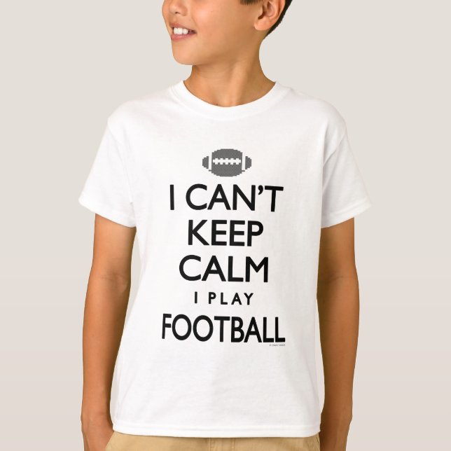 Camiseta No puede guardar fútbol del juego de la calma I (Anverso)