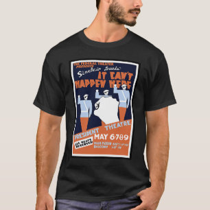 Camiseta No puede pasar aquí Poster de teatro WPA
