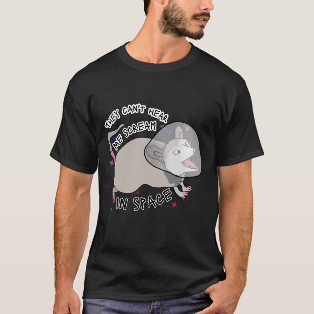 Camiseta No pueden oír que gritas en el espacio (Anverso)