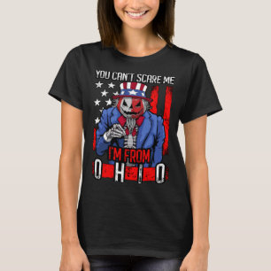 Camiseta No puedes asustarme Ohio Halloween Tío Sam Gothic