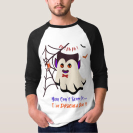 Camiseta No puedes asustarme soy Dracula Boo Raglan T-Shirt