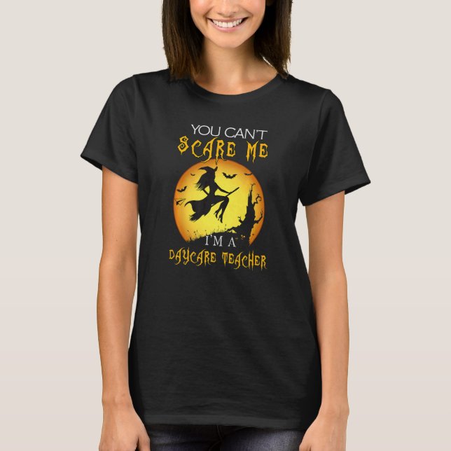 Camiseta No puedes asustarme soy profesora de guardería Hal (Anverso)