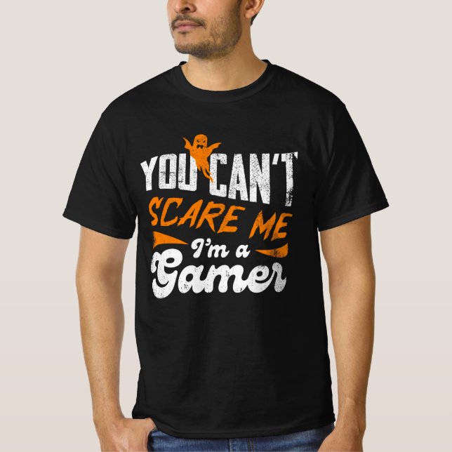 Camiseta No puedes asustarme, soy un jugador de regalos par (Anverso)